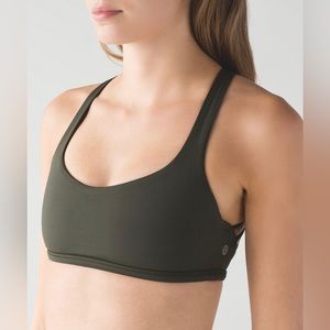 Lululemon Free to Be Wild Bra | Size 6 | Dark Olive
